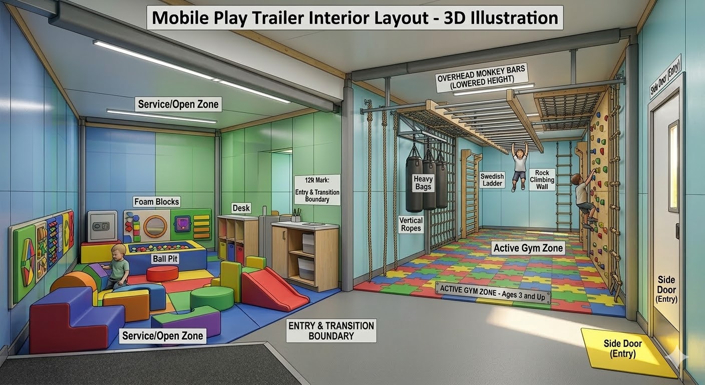 PlayHub Trailer Interior
